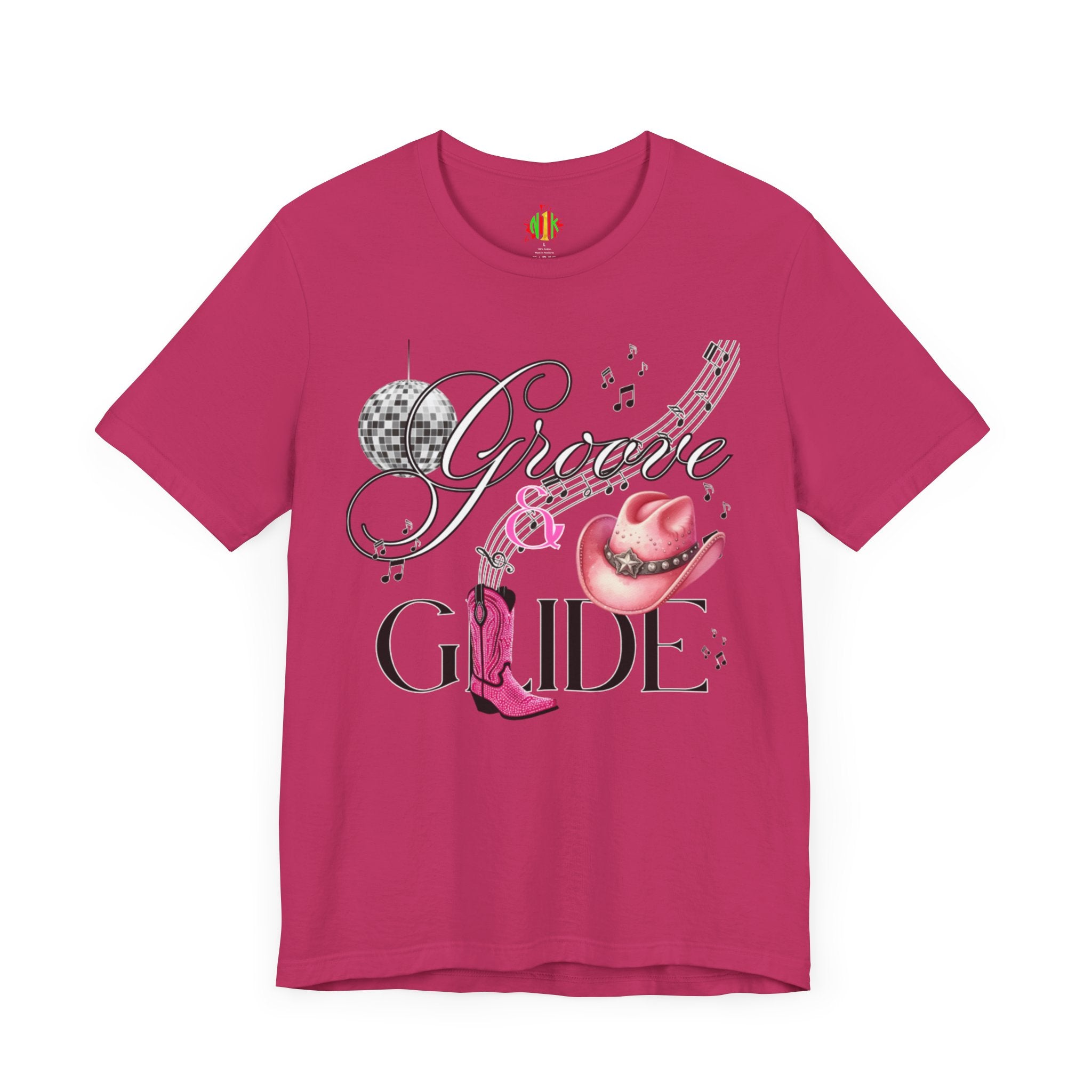 Groove and Glide Graphic Tee - Unisex Short Sleeve T-Shirt for Music Lovers
